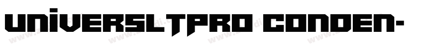UniversLTPro Conden字体转换